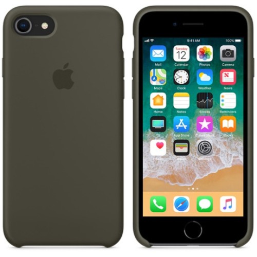  Apple Silicone case iPhone 8/7 DARK Olive